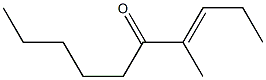 (3E)-4-methyldec-3-en-5-one Structure