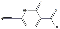 6-cyano-1,2-dihydro-2-oxo-3-pyridinecarboxylic acid 구조식 이미지