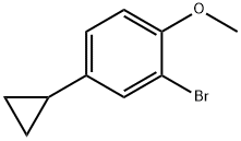 2-bromo-4-cyclopropyl-1-methoxybenzene 구조식 이미지