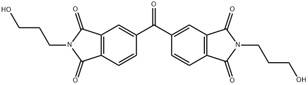 2-(3-hydroxypropyl)-5-{[2-(3-hydroxypropyl)-1,3-dioxo-2,3-dihydro-1H-isoindol-5-yl]carbonyl}-1H-isoindole-1,3(2H)-dione Structure