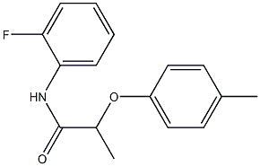 N-(2-fluorophenyl)-2-(4-methylphenoxy)propanamide 구조식 이미지