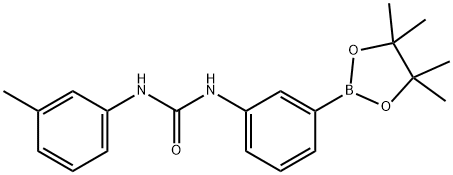 1-(3-(4,4,5,5-tetramethyl-1,3,2-dioxaborolan-2-yl)phenyl)-3-(m-tolyl)urea Structure