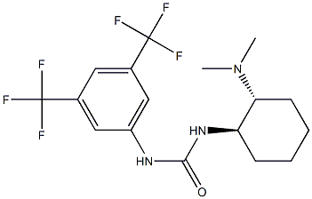 N-[3,5-Bis(trifluoromethyl)phenyl]-N'-[(1R,2R)-2-(dimethylamino)cyclohexyl]urea, 98%, (99% ee) 구조식 이미지