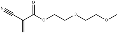 2-Propenoic acid, 2-cyano-, 2-(2-methoxyethoxy)ethyl ester Structure