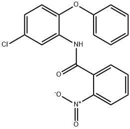 N-(5-chloro-2-phenoxyphenyl)-2-nitrobenzamide 구조식 이미지
