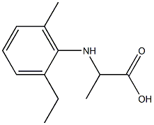 2-(2-ethyl-6-methyl-phenylamino)-propionic acid Structure