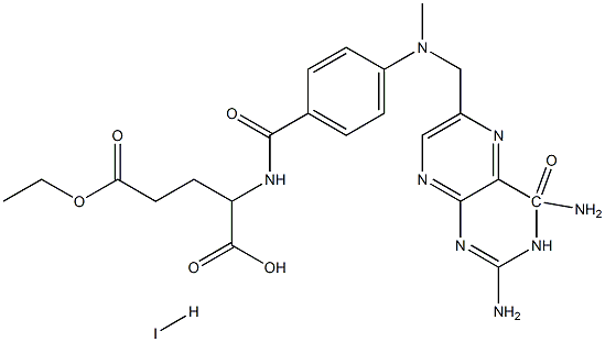 4-amino-10-methyl folic acid ethylester hydroiodide Structure