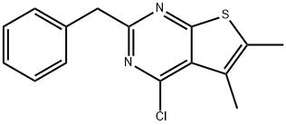 2-benzyl-4-chloro-5,6-dimethylthieno[2,3-d]pyrimidine 구조식 이미지