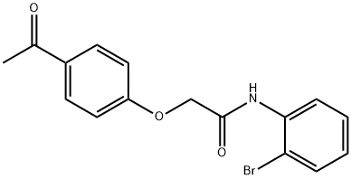 2-(4-acetylphenoxy)-N-(2-bromophenyl)acetamide 구조식 이미지