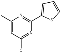 4-Chloro-6-methyl-2-(2-thienyl)pyrimidine Structure