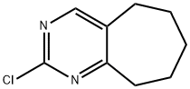 2-chloro-6,7,8,9-tetrahydro-5H-cyclohepta[d]pyrimidine Structure