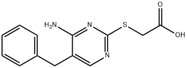 (4-AMino-5-benzyl-pyriMidin-2-ylsulfanyl)-acetic acid Structure