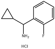 CYCLOPROPYL(2-FLUOROPHENYL)METHANAMINE HYDROCHLORIDE Structure
