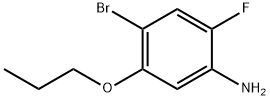 Benzenamine, 4-bromo-2-fluoro-5-propoxy- 구조식 이미지