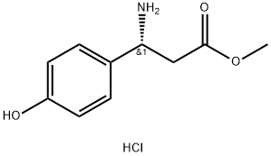 METHYL (3R)-3-AMINO-3-(4-HYDROXYPHENYL)PROPANOATE HYDROCHLORIDE Structure