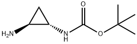 [(1S,2S)-2-Aminocyclopropyl]carbamic acid tert-butyl ester Structure