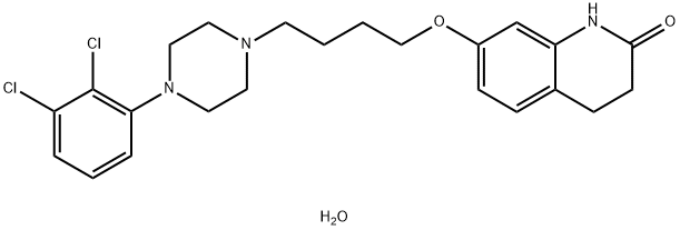 7-{4-[4-(2,3-dichlorophenyl)piperazin-1-yl]butoxy}-1,2,3,4-tetrahydroquinolin-2-one hydrate 구조식 이미지