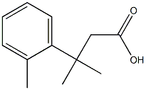 3-Methyl-3-o-tolylbutanoic acid 구조식 이미지