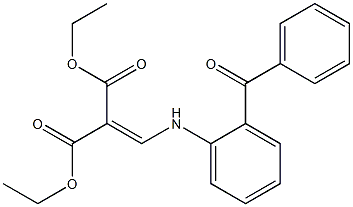 1,3-diethyl 2-{[(2-benzoylphenyl)amino]methylidene}propanedioate Structure