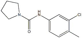 N-(3-chloro-4-methylphenyl)pyrrolidine-1-carboxamide 구조식 이미지