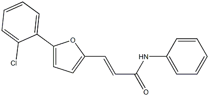 (2E)-3-[5-(2-chlorophenyl)furan-2-yl]-N-phenylprop-2-enamide Structure