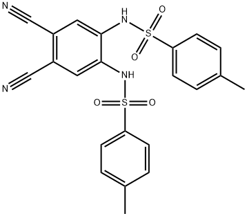 N,N'-(4,5-dicyano-1,2-phenylene) bis (4-methylbenzenesulfonamide) 구조식 이미지