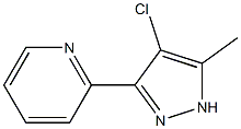 2-(4-Chloro-5-methyl-1H-pyrazol-3-yl) pyridine, 95% Structure