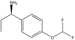 (1R)-1-[4-(DIFLUOROMETHOXY)PHENYL]PROPAN-1-AMINE Structure