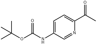 (6-Acetyl-pyridin-3-yl)-carbamic acid tert-butyl ester 구조식 이미지