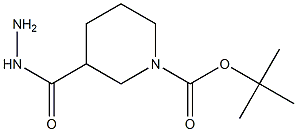 tert-부틸3-(히드라진카르보닐)피페리딘-1-카르복실레이트 구조식 이미지