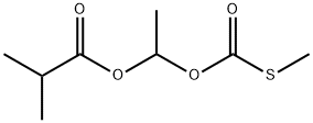 1-{[(methylsulphanyl)carbonyl]oxy}ethyl 2-methylpropanoate Structure