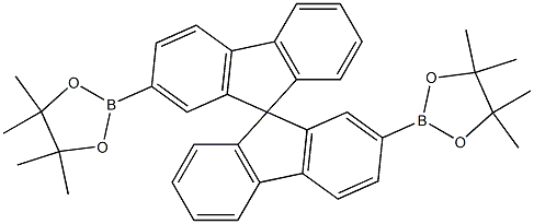 2,2'-bis(4,4,5,5-tetramethyl-1,3,2-dioxaborolan-2-yl)-9,9'-spirobi[fluorene] 구조식 이미지