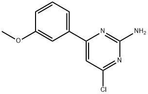 2-Amino-4-chloro-6-(3-methoxyphenyl)pyrimidine Structure