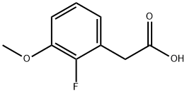 2-Fluoro-3-methoxyphenylacetic acid Structure
