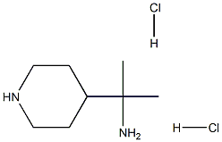 2-(piperidin-4-yl)propan-2-amine dihydrochloride 구조식 이미지