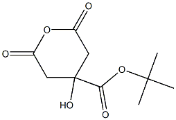 tert-butyl 4-hydroxy-2,6-dioxooxane-4-carboxylate Structure