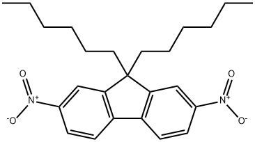 2,7-dinitro-9,9-dihexylfluorene Structure