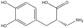 (S)-3-amino-2-(3,4-dihydroxybenzyl)propanoicacid Structure