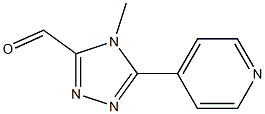 4-Methyl-5-(4-pyridinyl)-4H-1,2,4-triazole-3-carboxaldehyde Structure