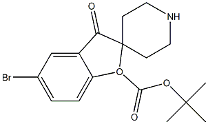 TERT-BUTYL 5-BROMO-3-OXO-3H-SPIRO[BENZOFURAN-2,4-PIPERIDINE]-1-CARBOXYLATE Structure