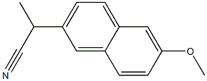 2-(6-methoxynaphthalen-2-yl)propanenitrile 구조식 이미지