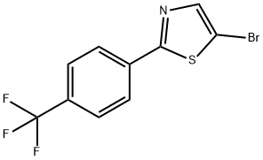 5-Bromo-2-(4-trifluoromethylphenyl)thiazole 구조식 이미지