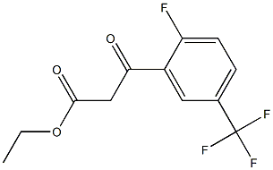 Ethyl 3-[2-fluoro-5-(trifluoromethyl)phenyl]-3-oxopropanoate 구조식 이미지