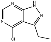 4-chloro-3-ethyl-1H-pyrazolo[3,4-d]pyrimidine Structure
