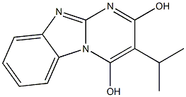 3-isopropylpyrimido[1,2-a]benzimidazole-2,4-diol 구조식 이미지