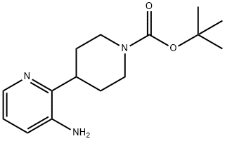 TERT-BUTYL 4-(3-AMINOPYRIDIN-2-YL)PIPERIDINE-1-CARBOXYLATE Structure