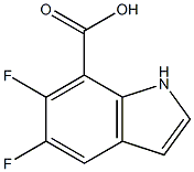 5,6-difluoro-1H-indole-7-carboxylic acid Structure