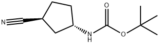 tert-butyl ((1S,3S)-3-cyanocyclopentyl)carbamate 구조식 이미지