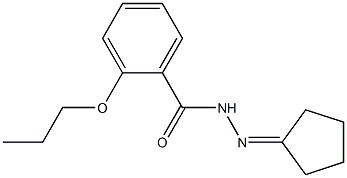 N'-cyclopentylidene-2-propoxybenzohydrazide Structure