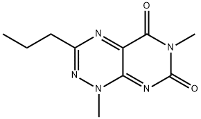 1,6-Dimethyl-3-propylpyrimido[5,4-e]-1,2,4-triazine-5,7(1H,6H)-dione 구조식 이미지
